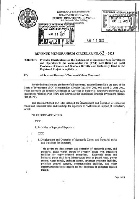 Clarifications on the entitlement of economic zone .